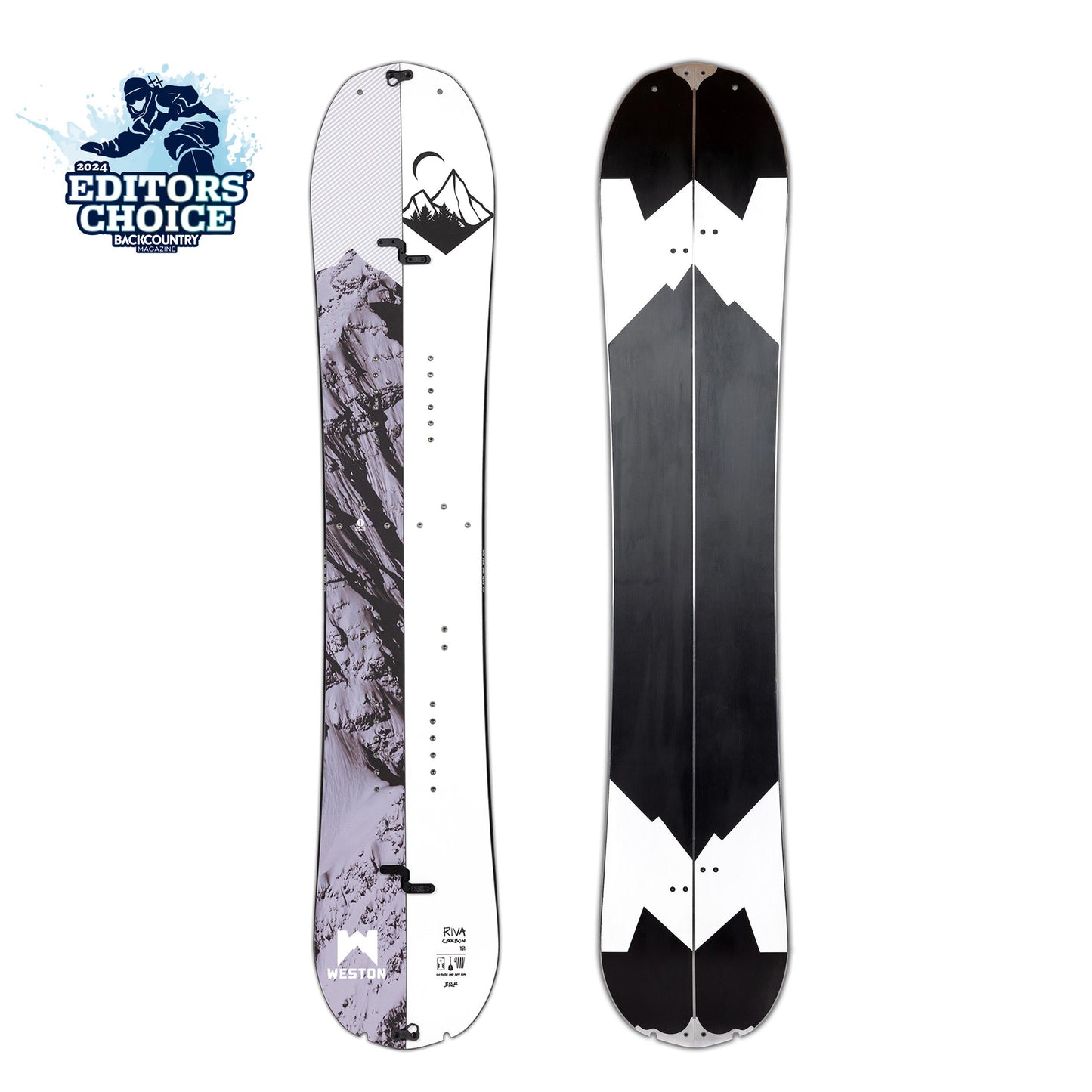 #336 - Riva Carbon Splitboard with Skins 155 - Excellent Condition