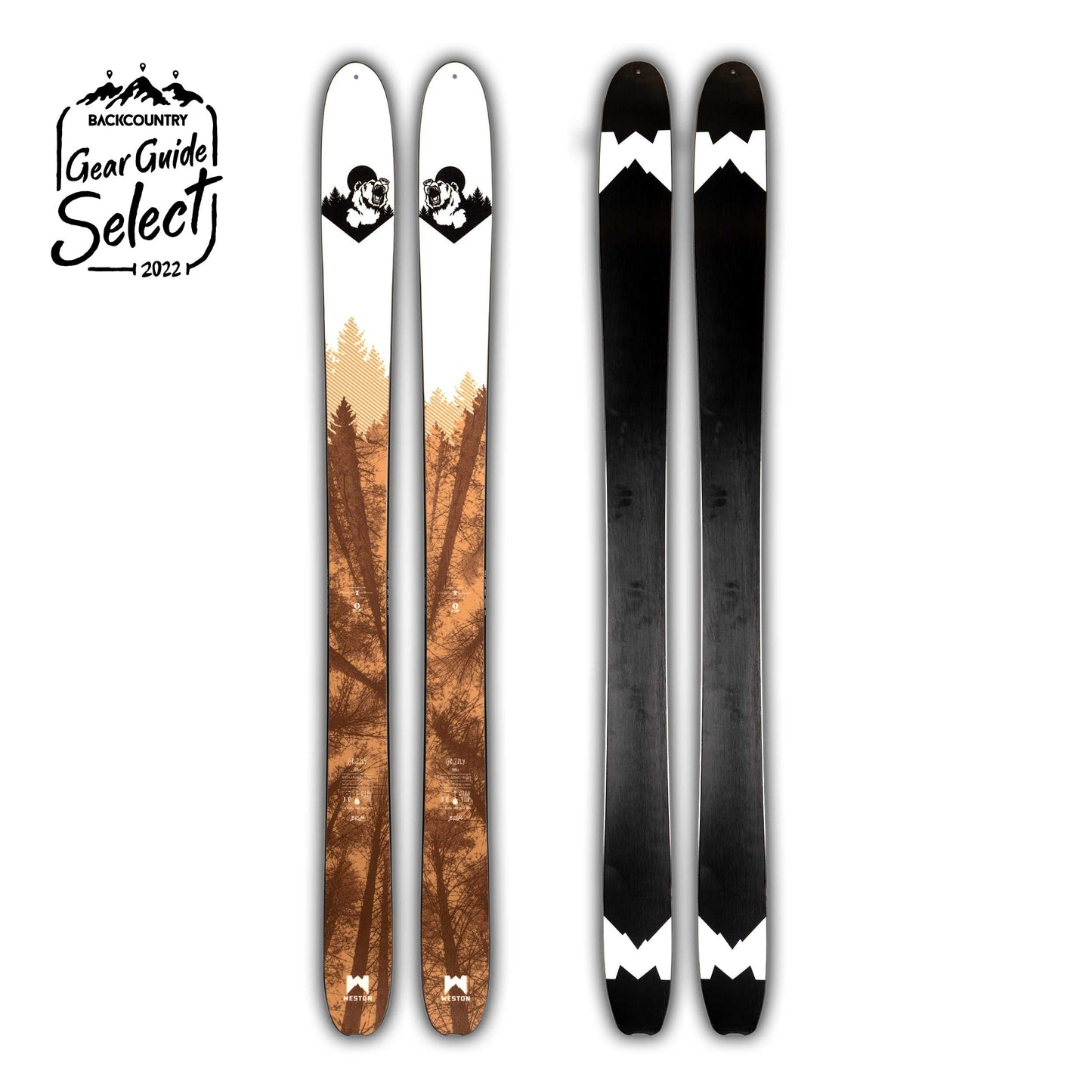 Grizzly Carbon Skis With Touring Bindings (Skins Included) Demo