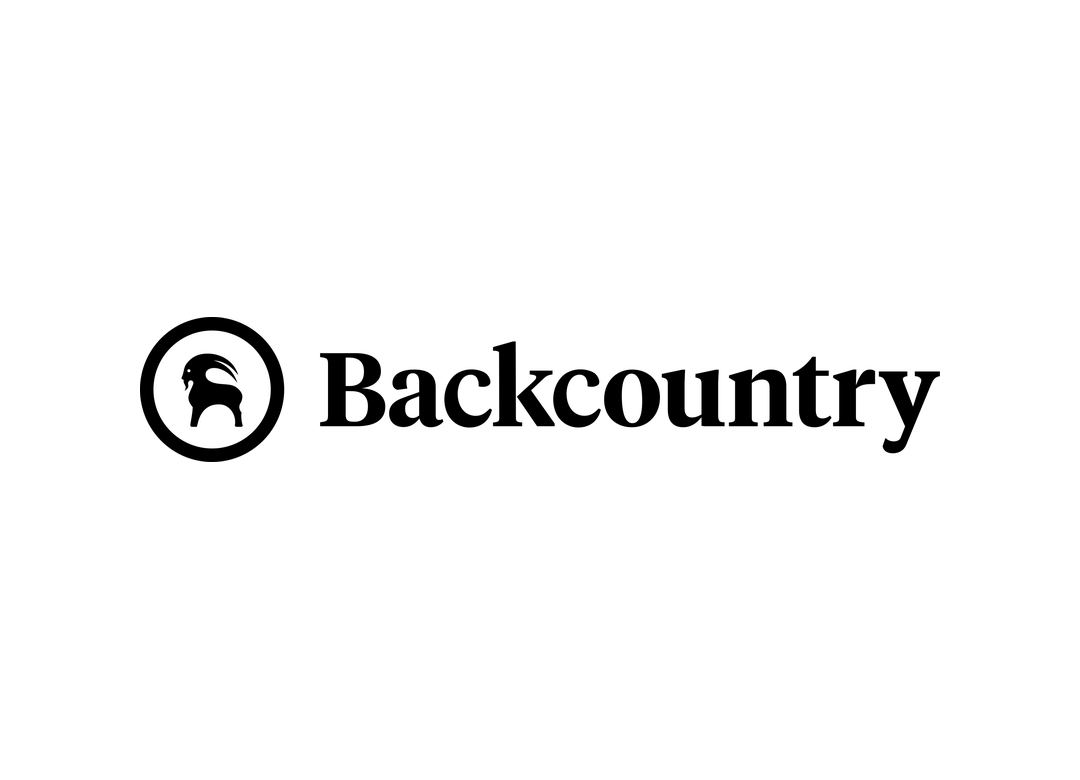 Logo mark for the retailer Backcountry.com. Goat inside a circle on the left.