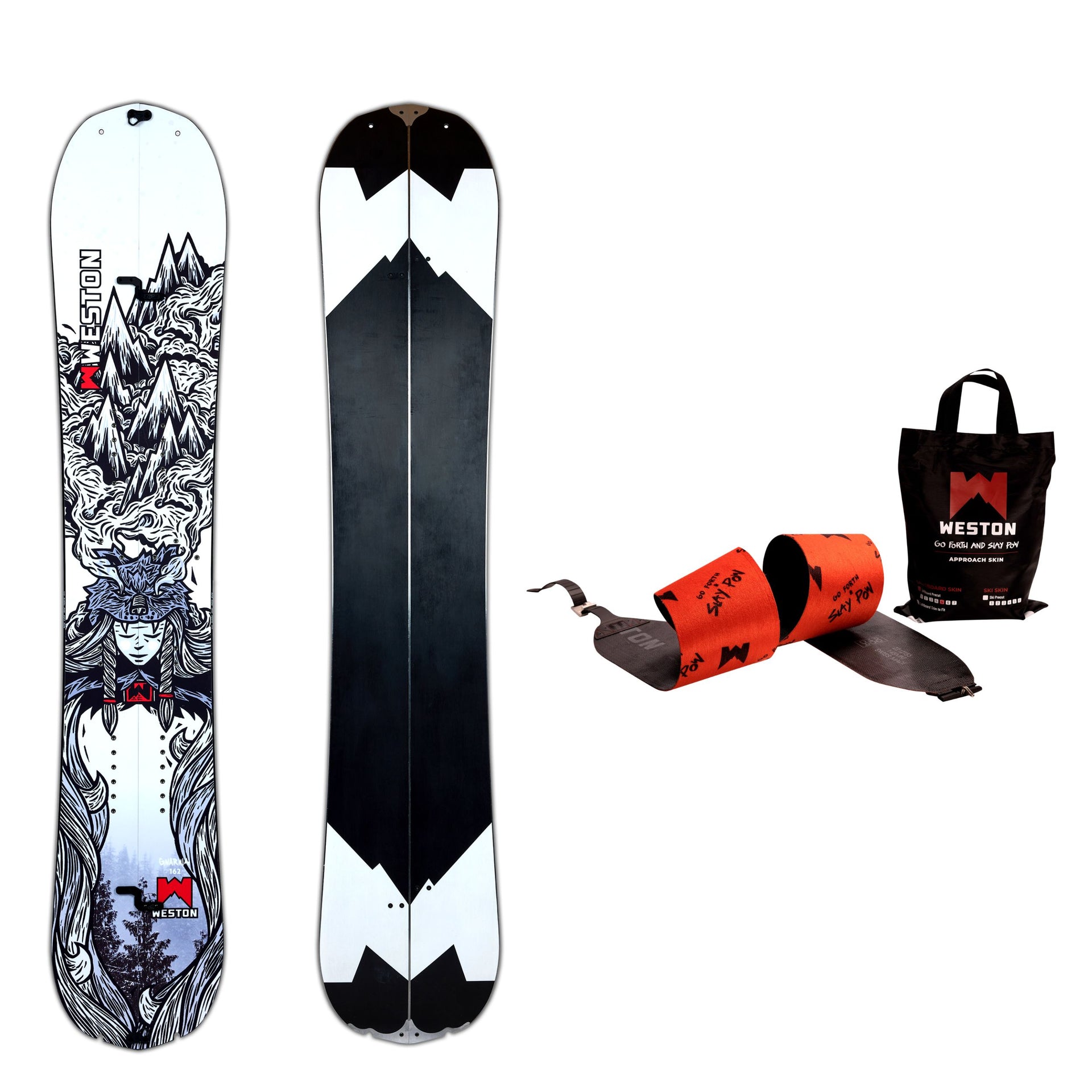 burton carter snowboard binding Gnarnia Carbon Splitboard Bundle – Weston