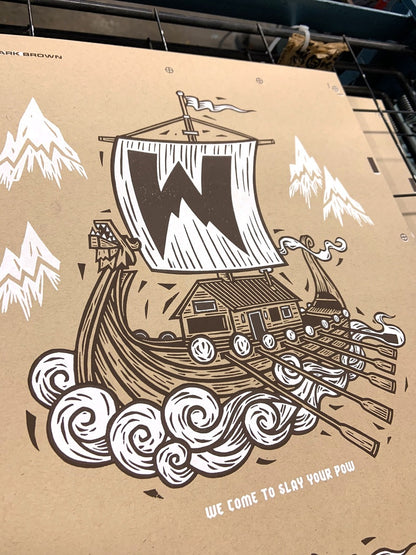 John Fellows x Viking Ship Art Print