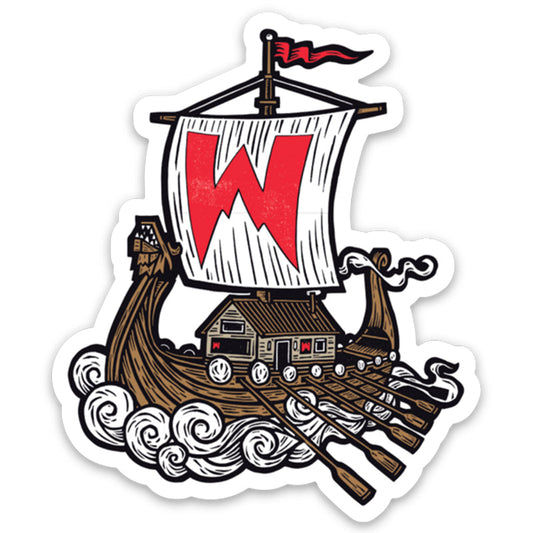 Weston Viking Ship Sticker